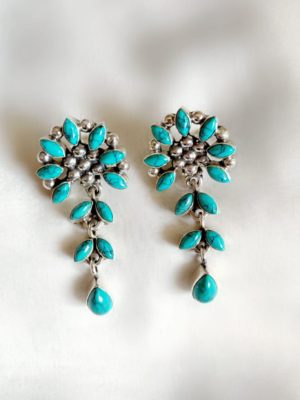 Cut Stone Drops – Turquoise