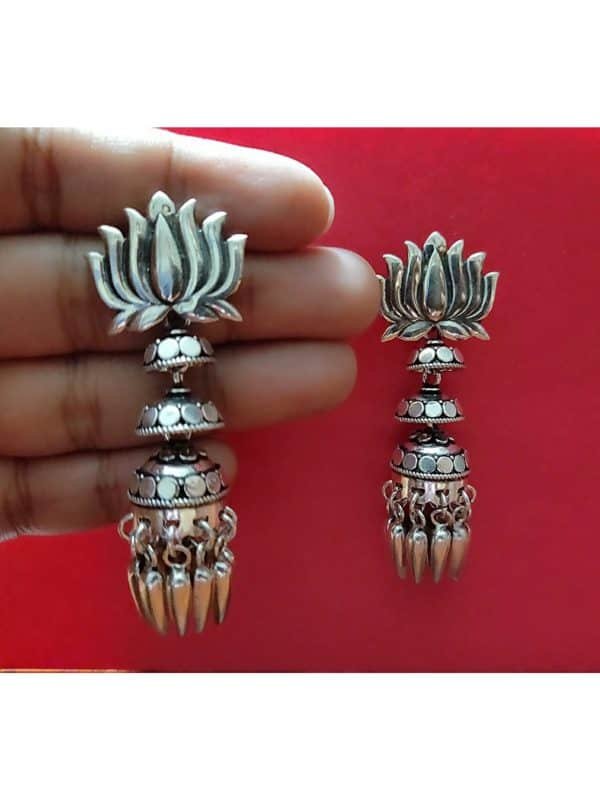 Lotus Jhumka - Image 2