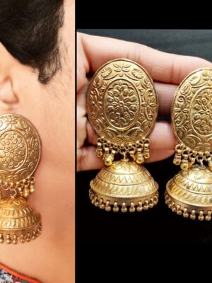 Super Big GOLD Dipped Jhumkas