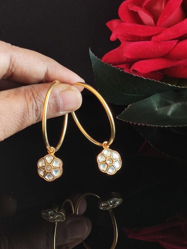 Kundan Bali - White - Image 2