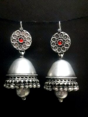 Red Vintage Jhumkas
