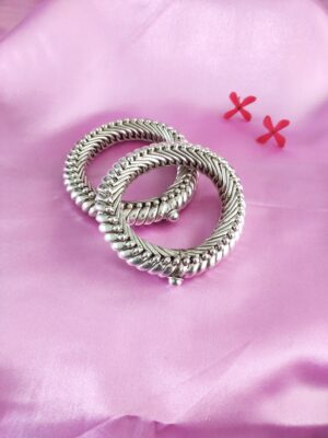 Traditional Sutarla Silver Kada Bangle (PRE-ORDER)