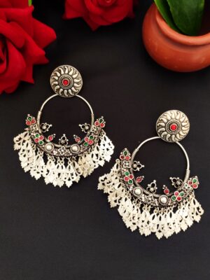 Vintage Silver Chandbali – 7