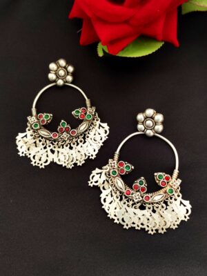 Vintage Silver Chandbali – 5