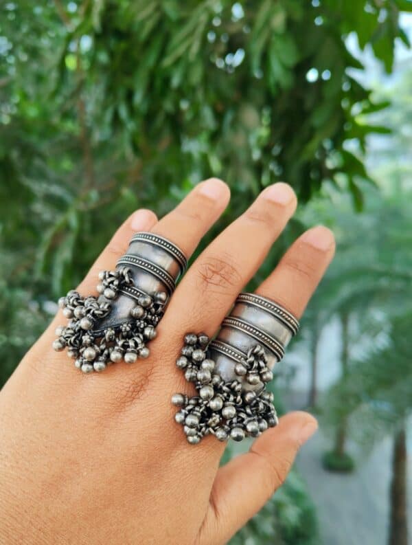 Signature Ghungroo Toe Rings / Finger Rings - Image 2