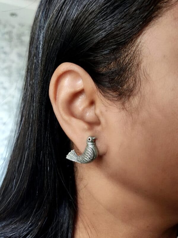 Bird Stud Post Earrings - Image 3