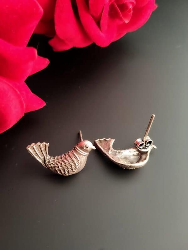 Bird Stud Post Earrings - Image 4