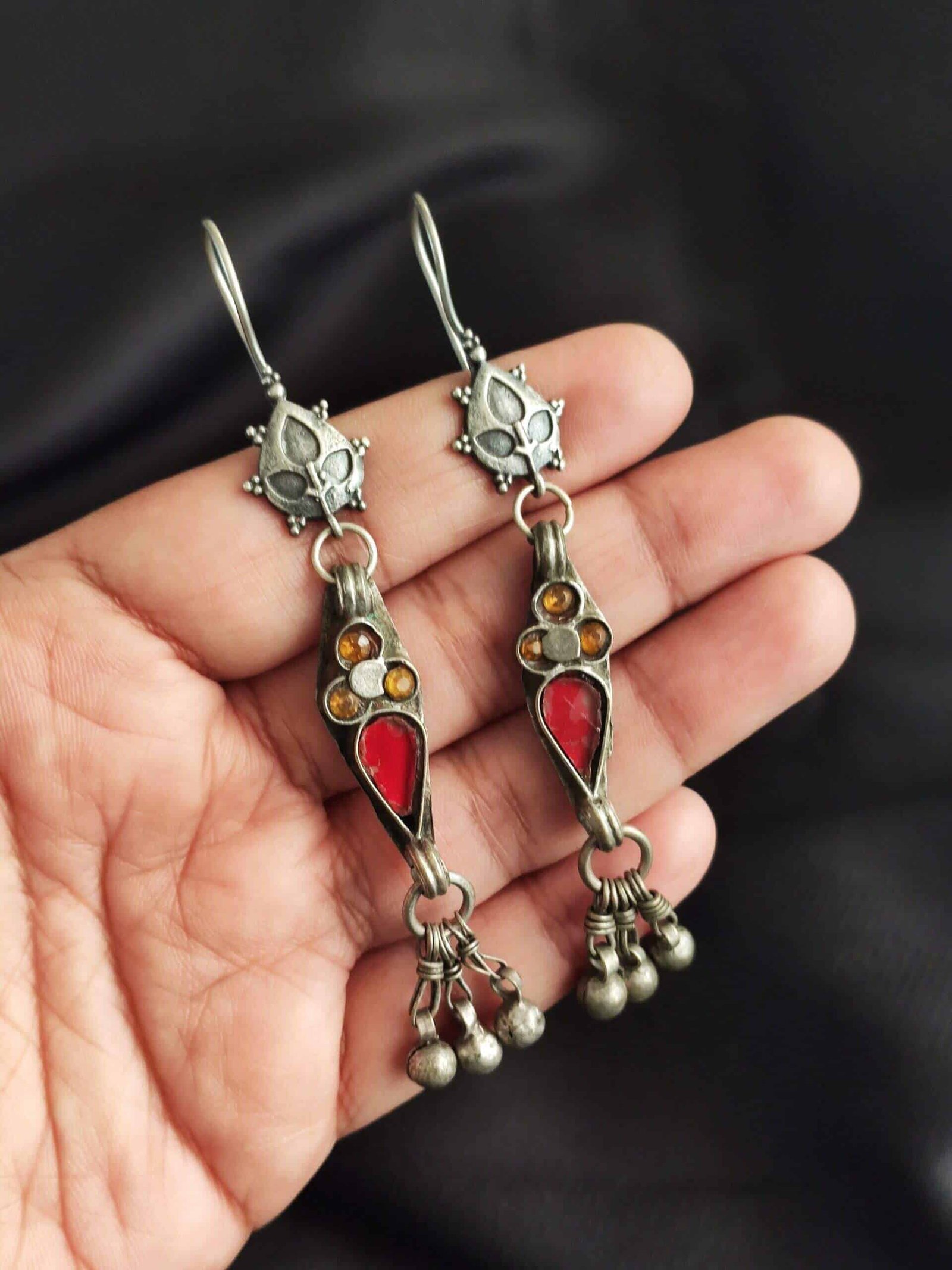 Vintage Tribal Earrings - 2 - Image 3