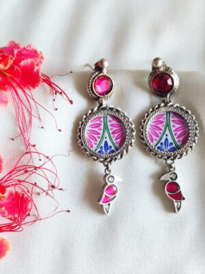 Fusion Hand-painted Glass Earrings – 11