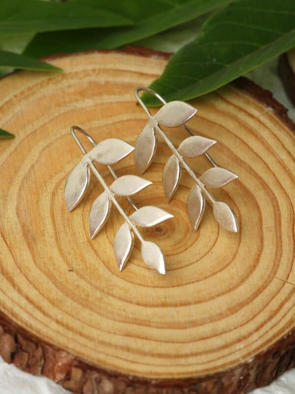 FLORA - Papeeha's  Signature Leaf Cluster Earrings - Image 2