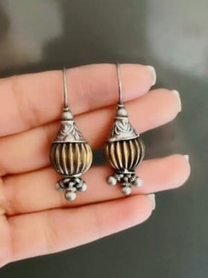 Dual Tone Vintage Earrings