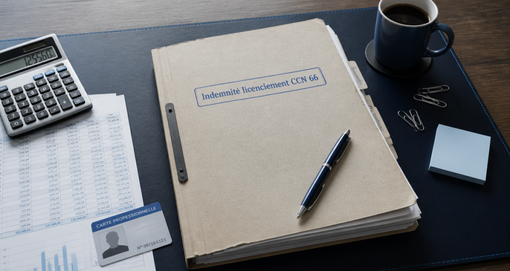 calcul indemnité licenciement convention collective 66 dossier et calculatrice