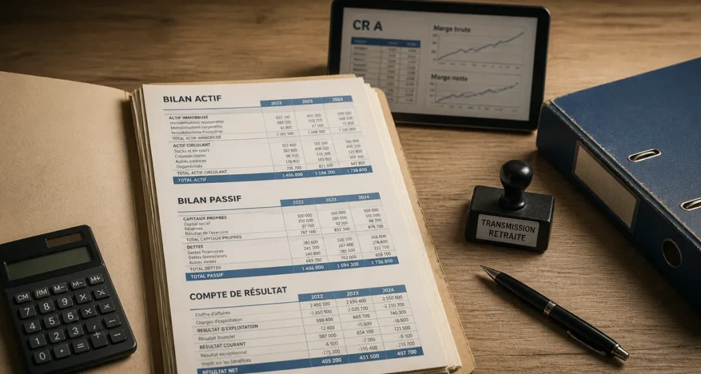 Entreprise à céder cause retraite CRA : bilans, calculatrice et transmission