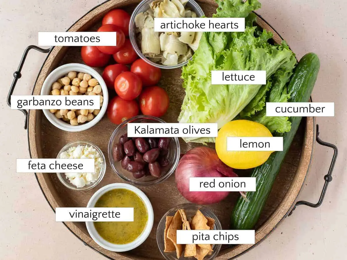 Ingredients for Loaded Greek Salad