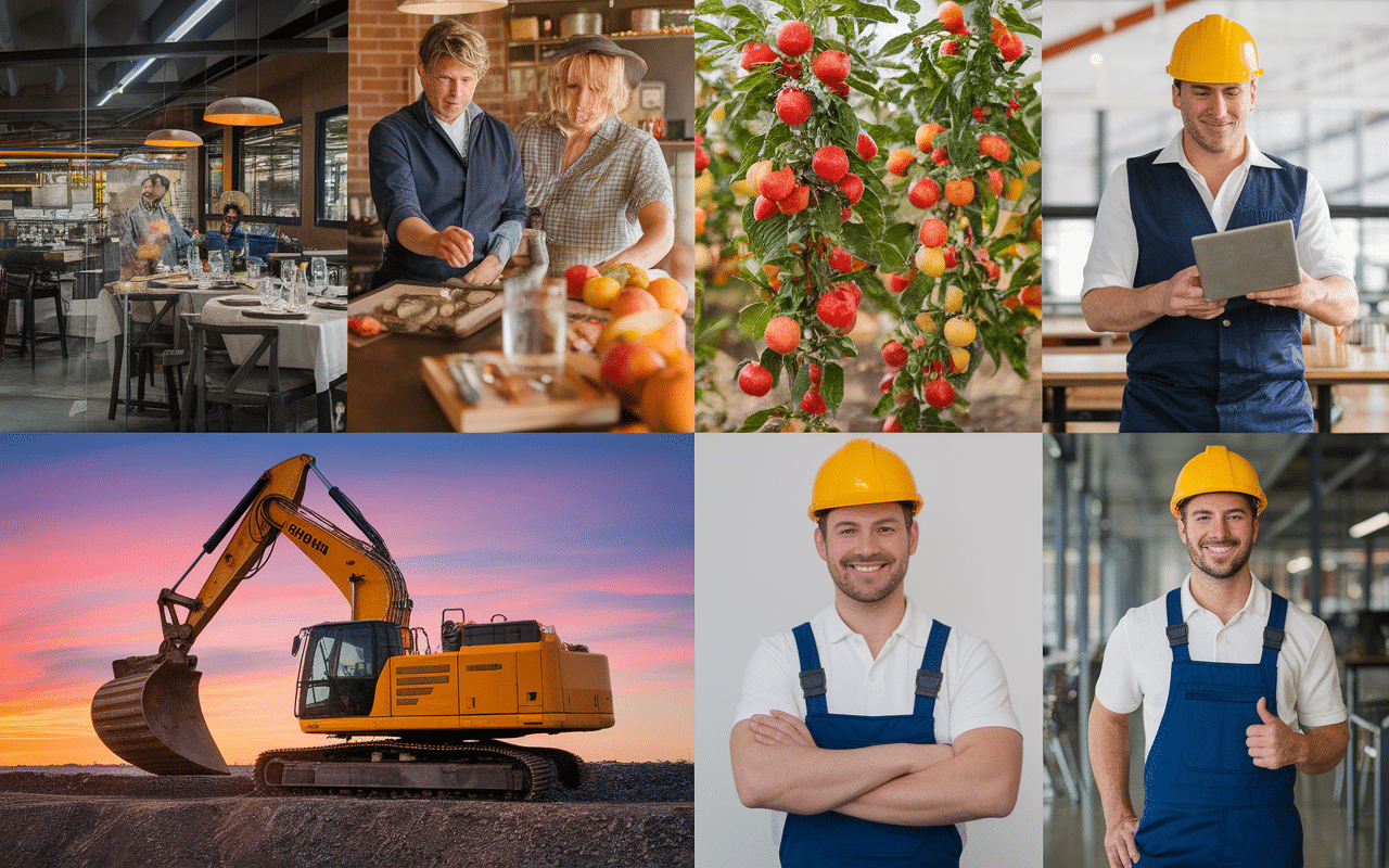 Secteurs travail Australie sans anglais