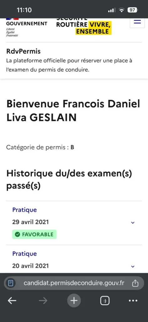 espace-candidat photo espace candidat sur rendez vous permis avec résultat favorable