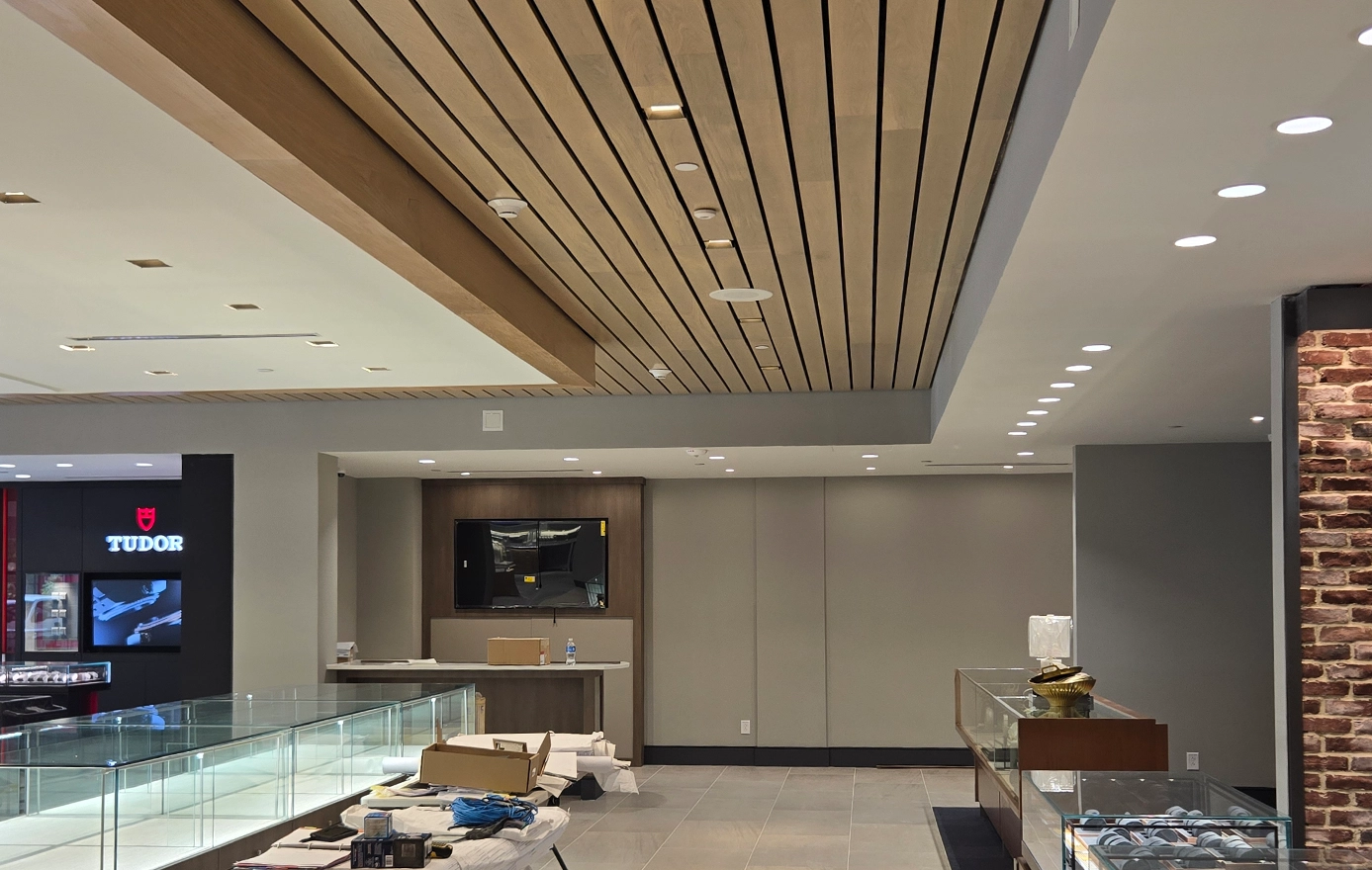 Electrician on commercial jobsite