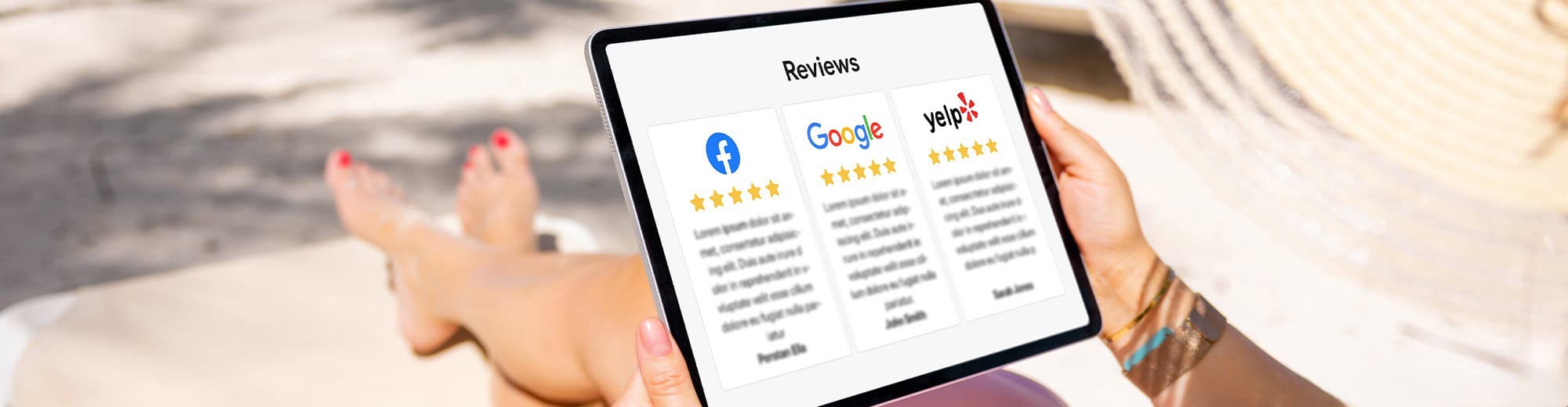 Facebook-yelp-google reviews
