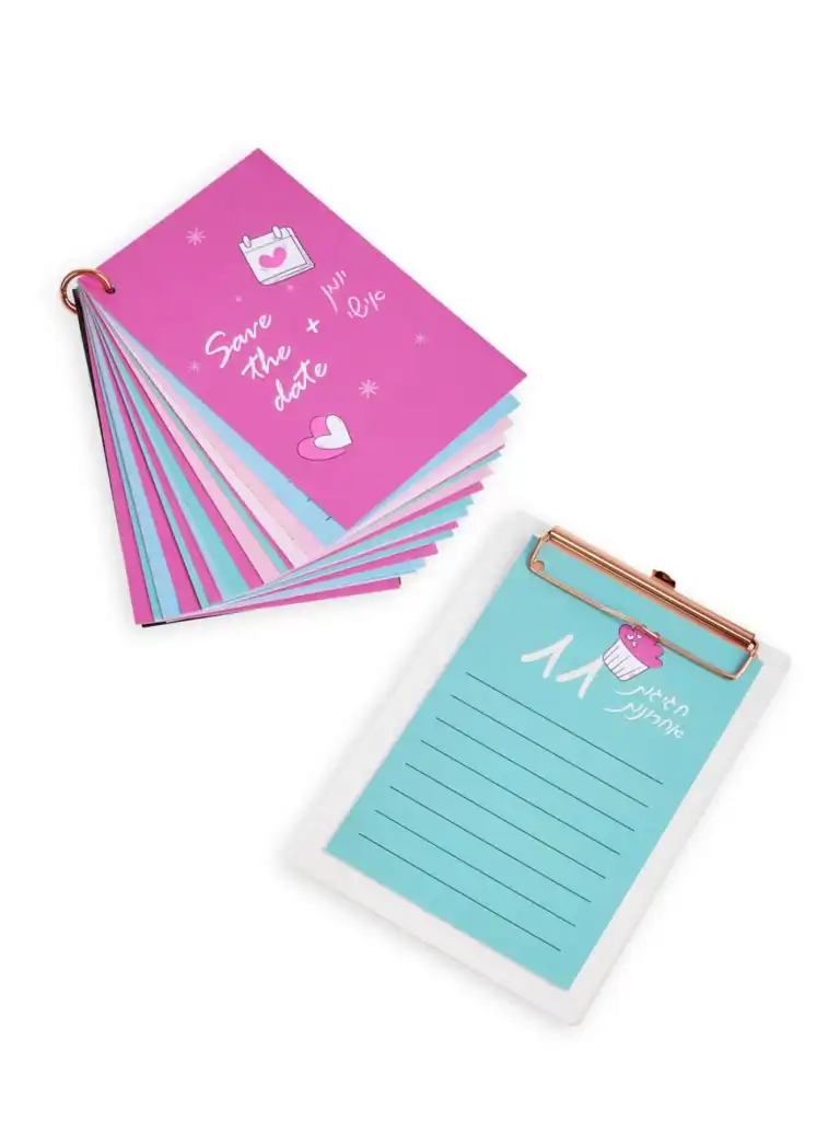 אוגדנית 30 יום לתזכורות ורשימות עם עיצוב חמוד וצבעוני.