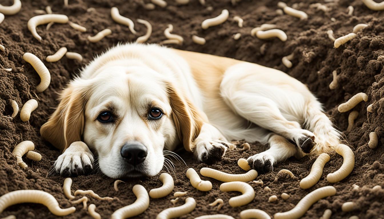 Hookworm infection in dogs