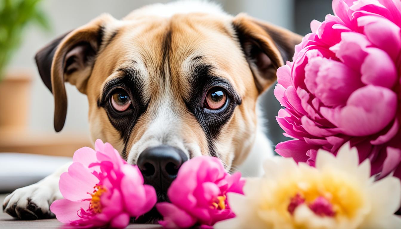 are peony poisonous to dogs