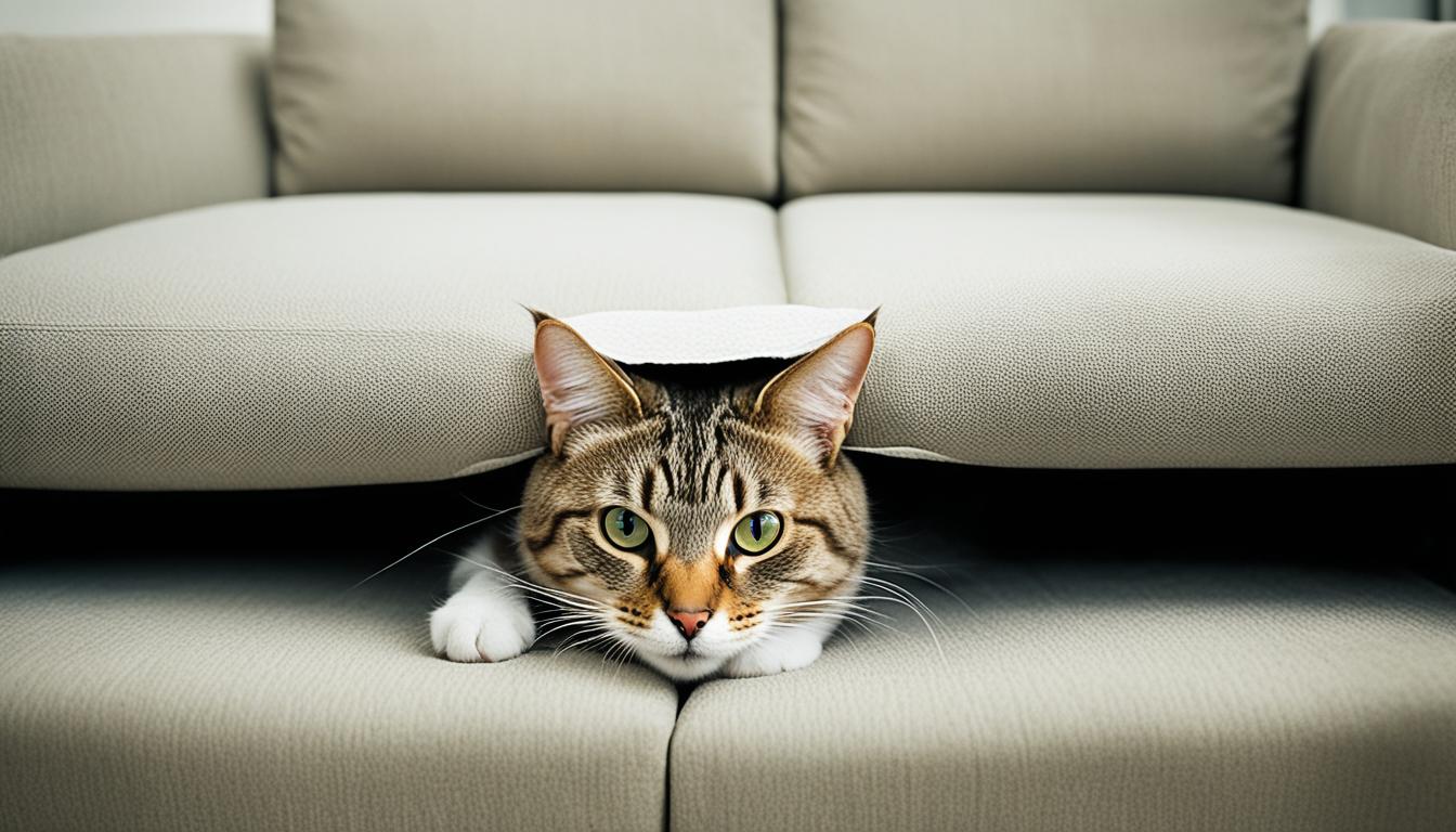 cats hide when sick