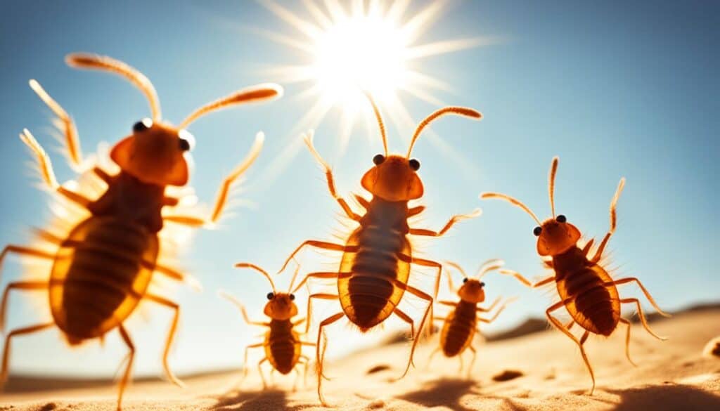 fleas like heat