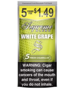 Supreme Cig 5/$1.49 White Grape 15/5 Pk