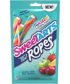Big Bag Sweetart Rope Twisted Rainbow 6Ct