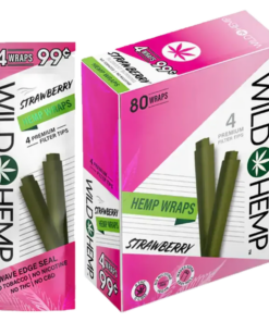 Wild Hemp Wrap 4 For 99  Strawberry 20Ct