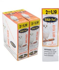 White Owl Cigl Peach 2For 1.19
