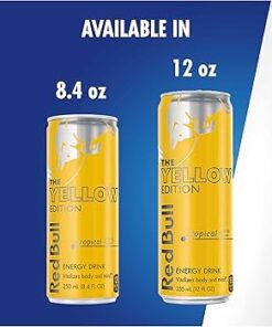 Large Red Bull Energy Drink Yellow 12Oz
