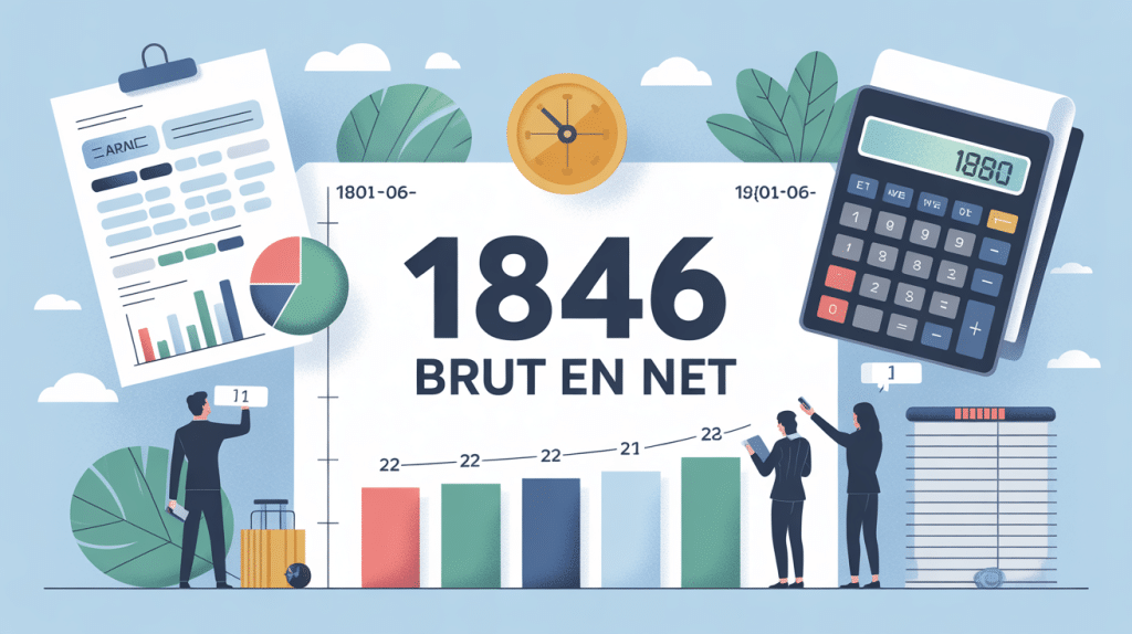 1846 brut en net documents paie et calculatrice