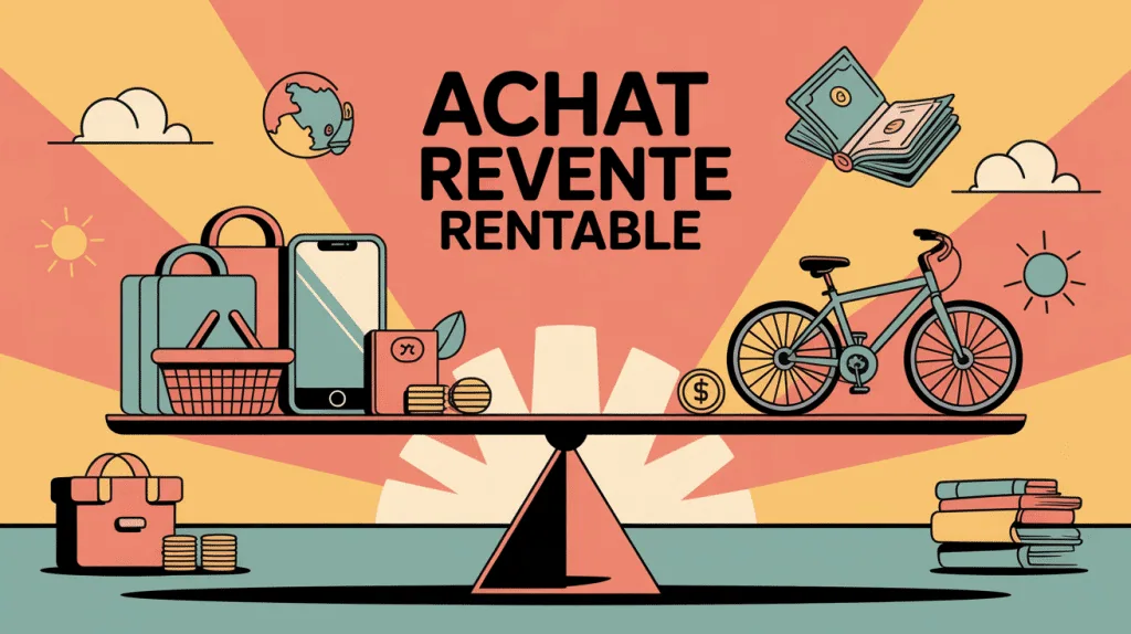 Visuel SEO achat revente le plus rentable balance objets argent