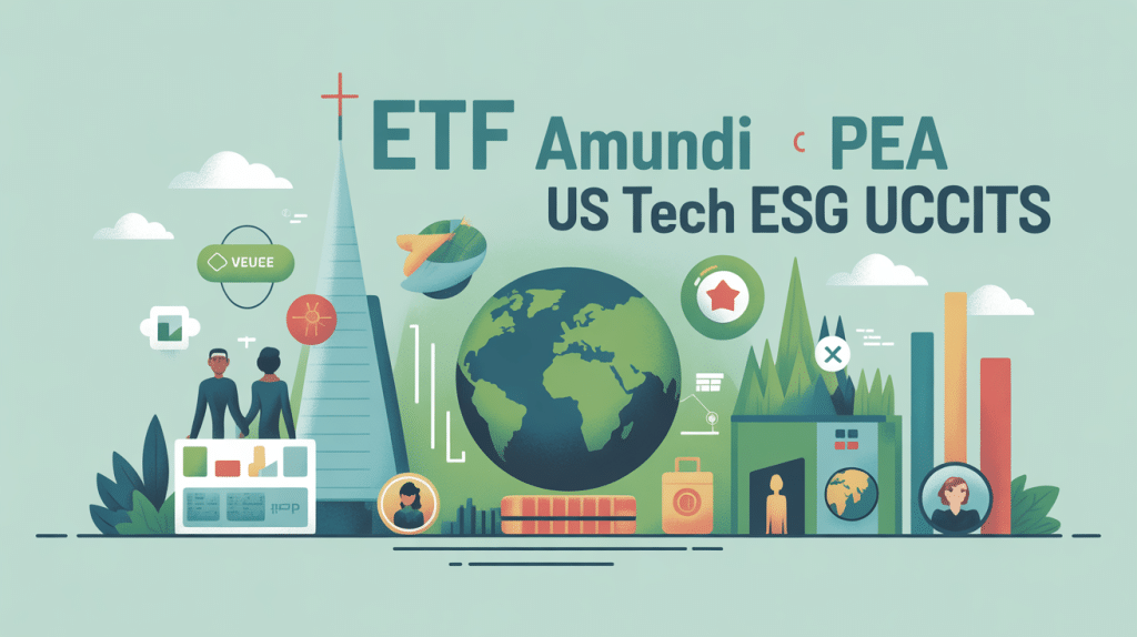 Illustration ETF amundi pea us tech esg ucits etf secteur technologique américain responsable
