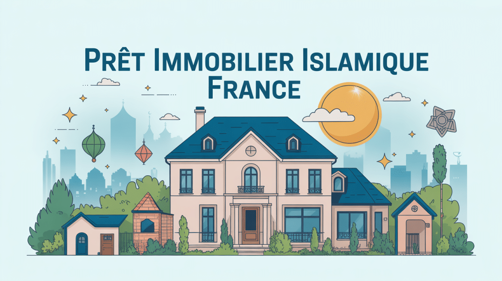 banque islamique france pret immobilier illustration moderne maison