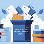 illustration destruction de documents gratuit ambiance sécurisée
