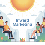 illustration inward marketing figures attirées aimant entreprise