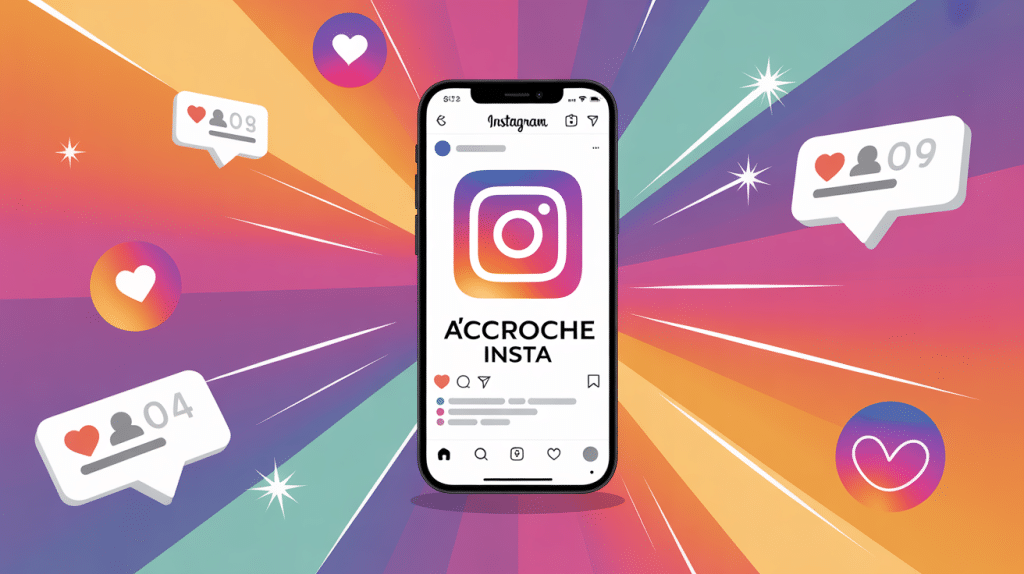 illustration phrase d accroche insta engagement instagram