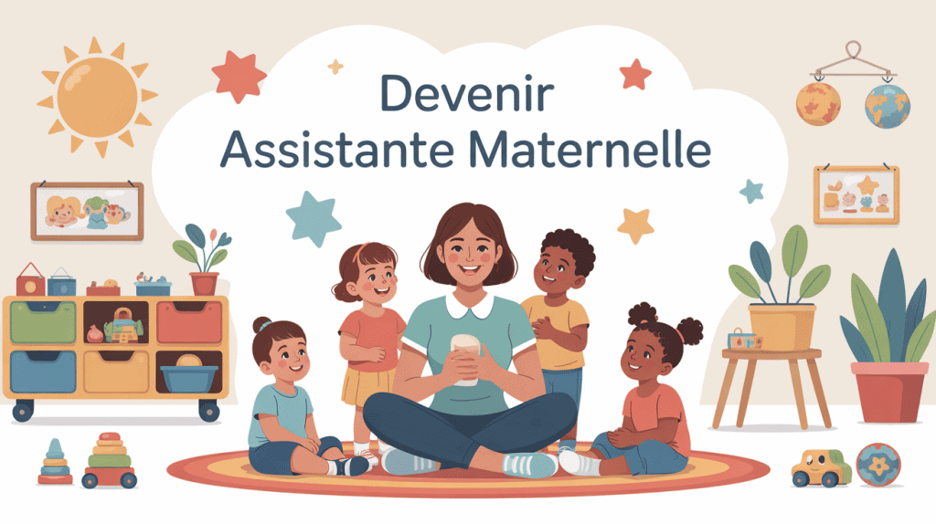 pourquoi devenir assistante maternelle image ambiance chaleureuse enfants
