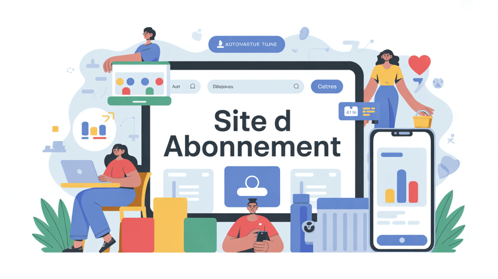 illustration site d’abonnement moderne www.monserviceabo.fr