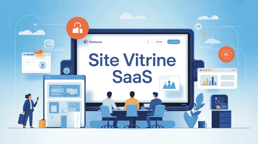 illustration site vitrine saas roumane and companies