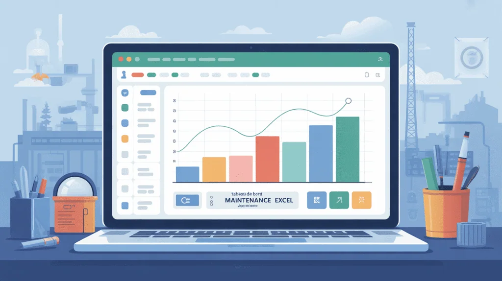 tableau de bord maintenance excel gratuit télécharger visuel suivi maintenance
