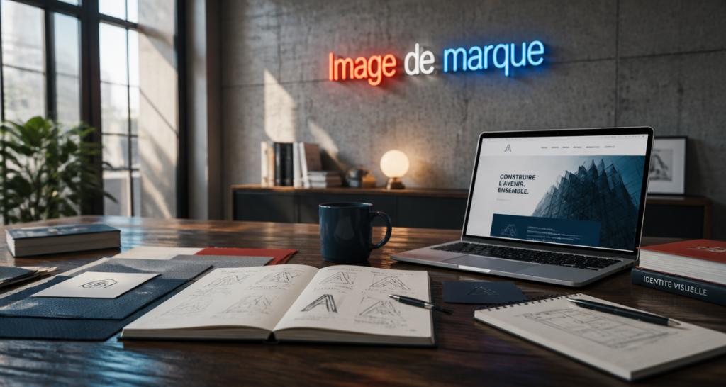 branding exemple bureau moderne image de marque