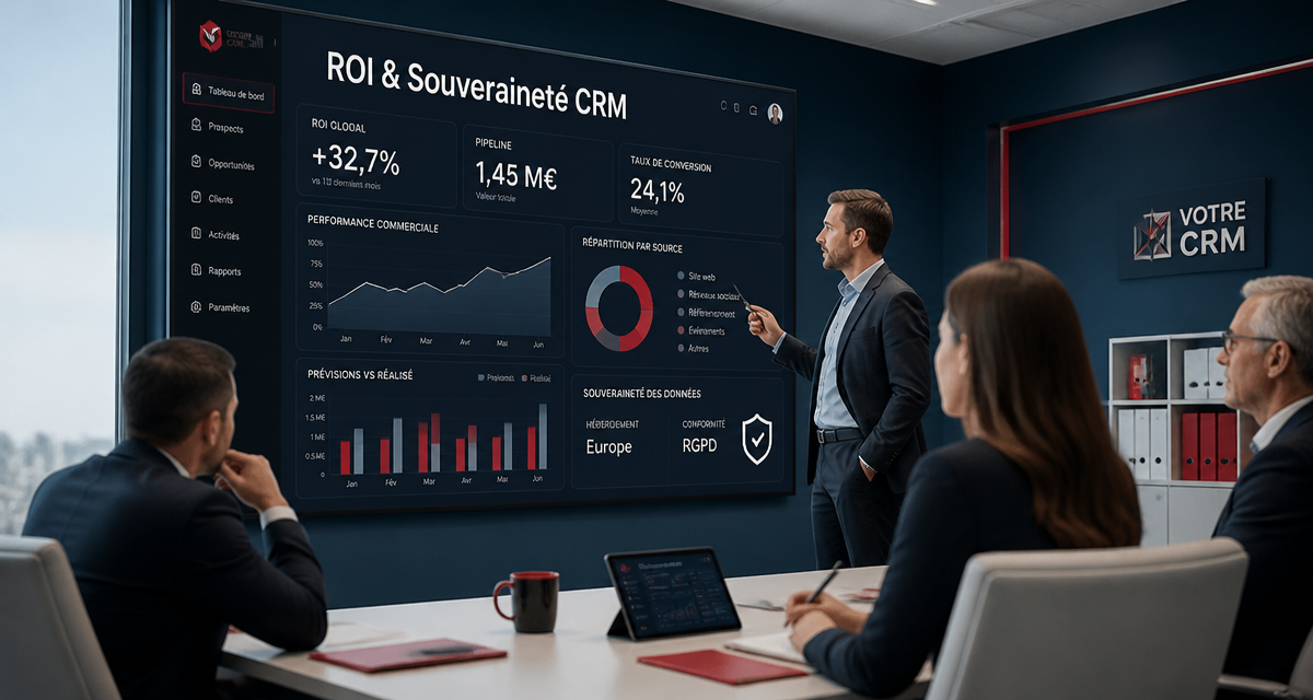 équipe analysant crm sur mesure