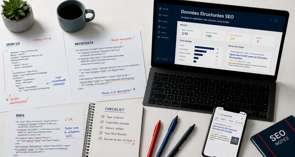 bureau d'expert SEO avec données structurées SEO