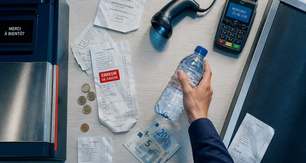 Erreur de caisse en faveur du client loi ticket et monnaie