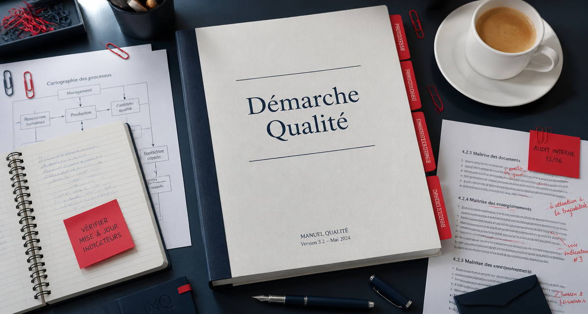 définition démarche qualité dossier sur bureau
