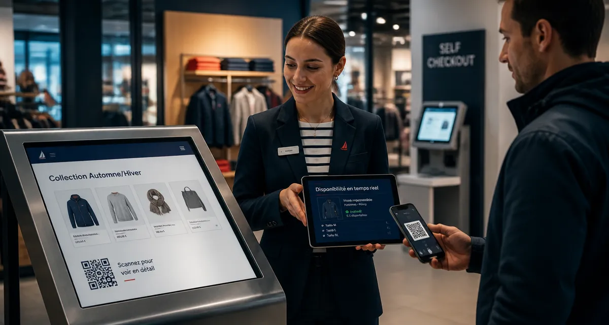 Phygitale définition : borne tactile, QR code et achat en boutique