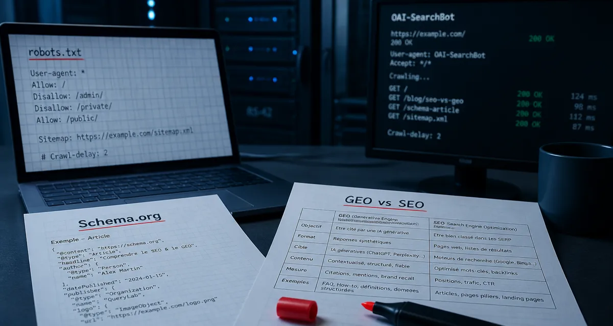seo chatgpt : robots.txt, Schema.org, OAI-SearchBot